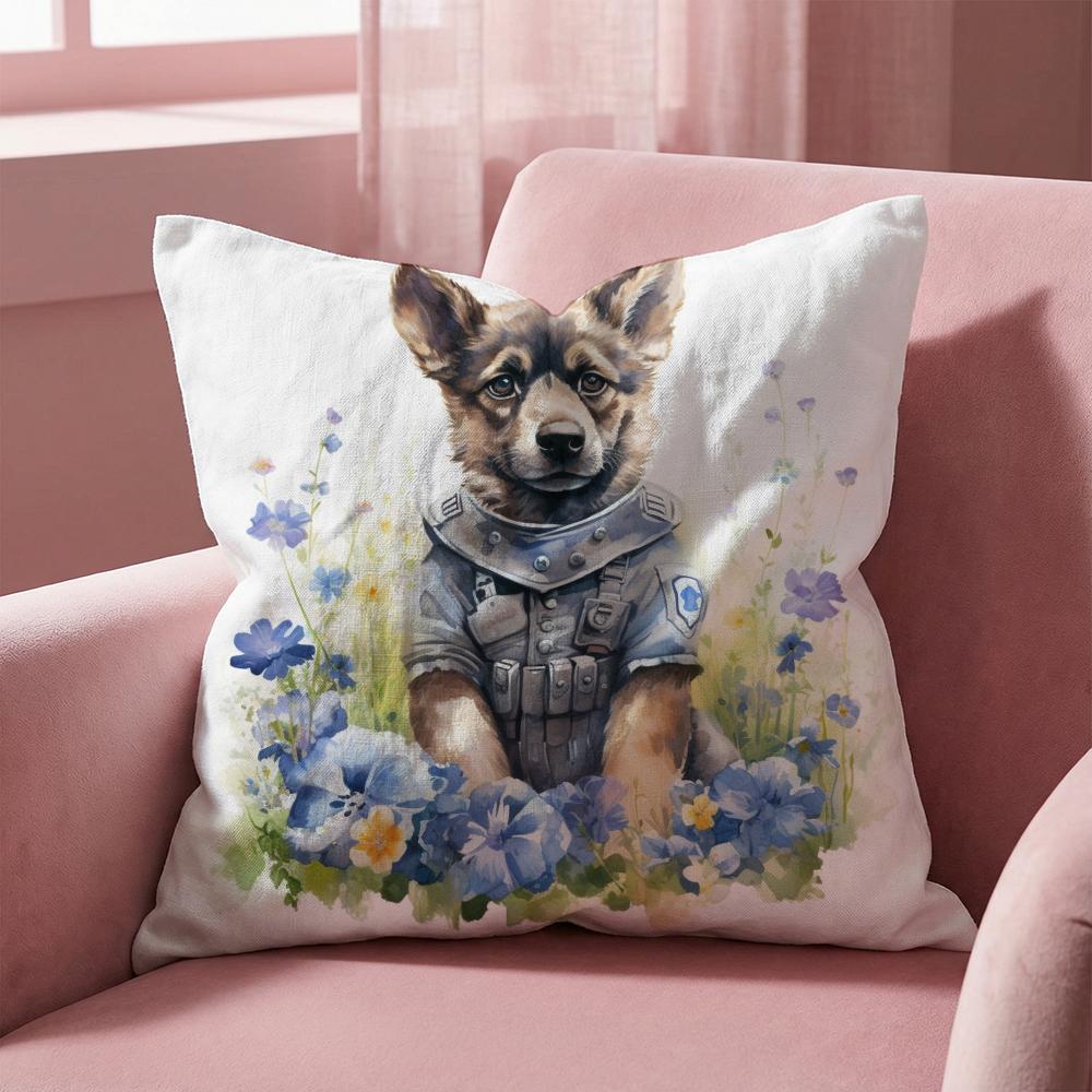 Süßer Aquarell-Haustierhund Kissenbezug Mehrzweck-Kissenbezug für Zuhause & Auto - Wendbar, Weich & Langlebig für den täglichen Gebrauch