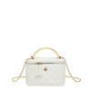Women Elegant Plaid Chain Crossbody Bucket Bag Daily Fashion Shoulder Handbag