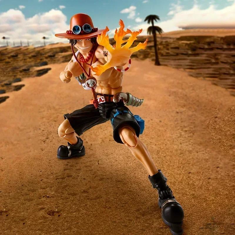 18CM Portgas D Ace Anime One Piece PVC KO Articulated Action Figure Desktop Decoration Ornament Model Kit Boy Trendy Toys Gifts