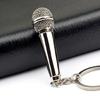 Simulation Mic Keyring Miniature Pocket Sized Microphone Keychain for Music Lovers Stylish Key Accessory Bag Ornament