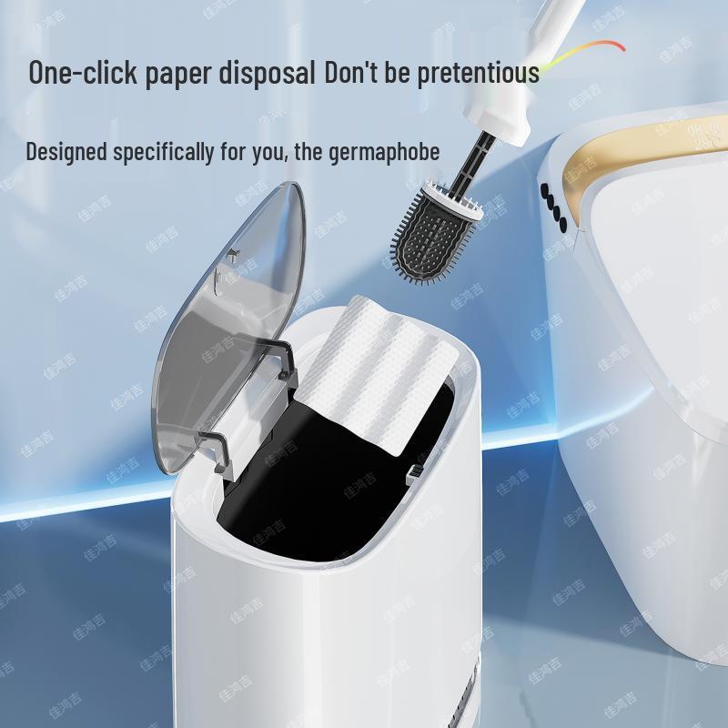 CMAOS Replaceable Dry Wipe Wall-Mounted Toilet Brush