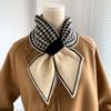 Houndstooth Plaid Luxury Brand Knitted Scarf  New Scarf Women Winter Scarf Long Skinny Small Scarf Female Neckerchief Scarf