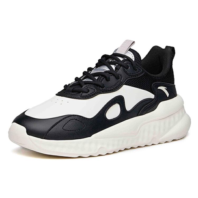 New ANTA Casual Shoes Women's Low top Ivory White/Black 122138862-4