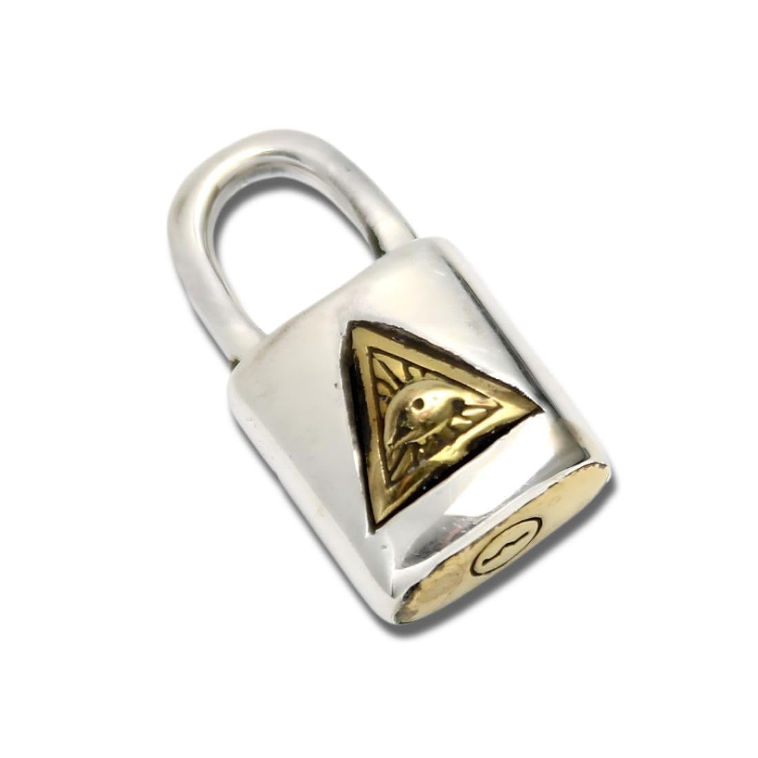[goodvibrations] Pendant Two-Face Joker Clown Eye of Providence Padlock Sterling Silver 925