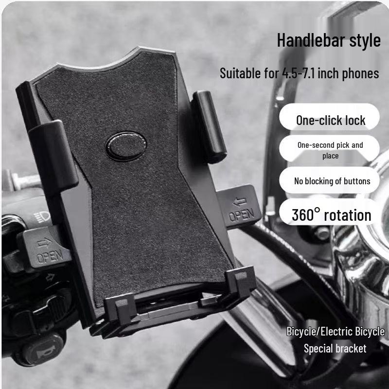 

Motorcycle & Bicycle Phone Holder for Navigation and Charging