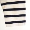 Traditional Weatherwear Made In Japan Border Pattern 7 Minutes Sleeve Cropped Basque Shirt Women Used