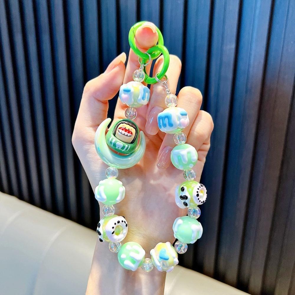 Moon Bag Pendant Keychain Colorful Phone Lanyard Trendy Mobile Phone Strap