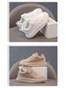 Kids' High-Top White Sneakers: Boys' Sports Shoes and Girls' Skate Shoes with Velvet Lining