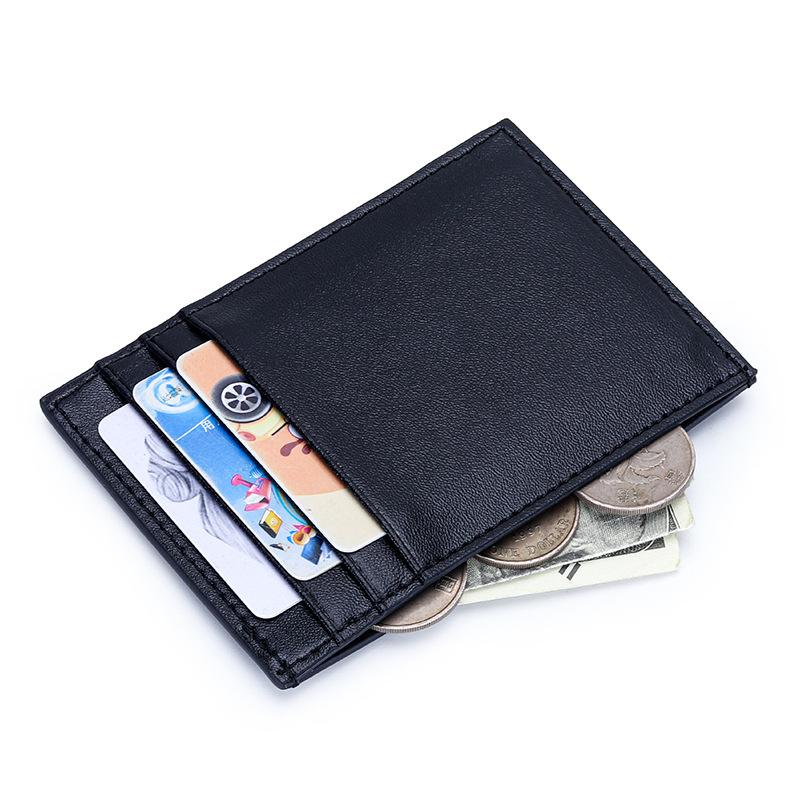 Leather Ultra-thin Small Change Purse Ins-style Exquisite Sheepskin Woven Card Bag Transformed Into Portable