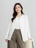 Xin Ge Cotton Loose Casual Long Sleeve Shirt with Beaded Collar