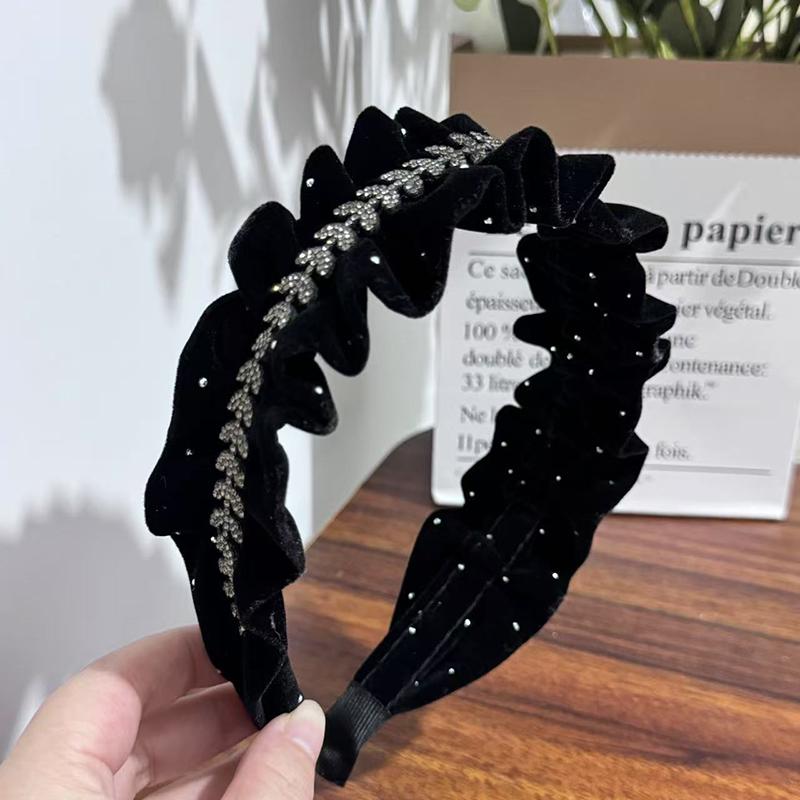 Bandeaux Papillon en Tissu Plissé Pour Femmes Bandeau Tempérament Élégant Français Accessoires Cheveux