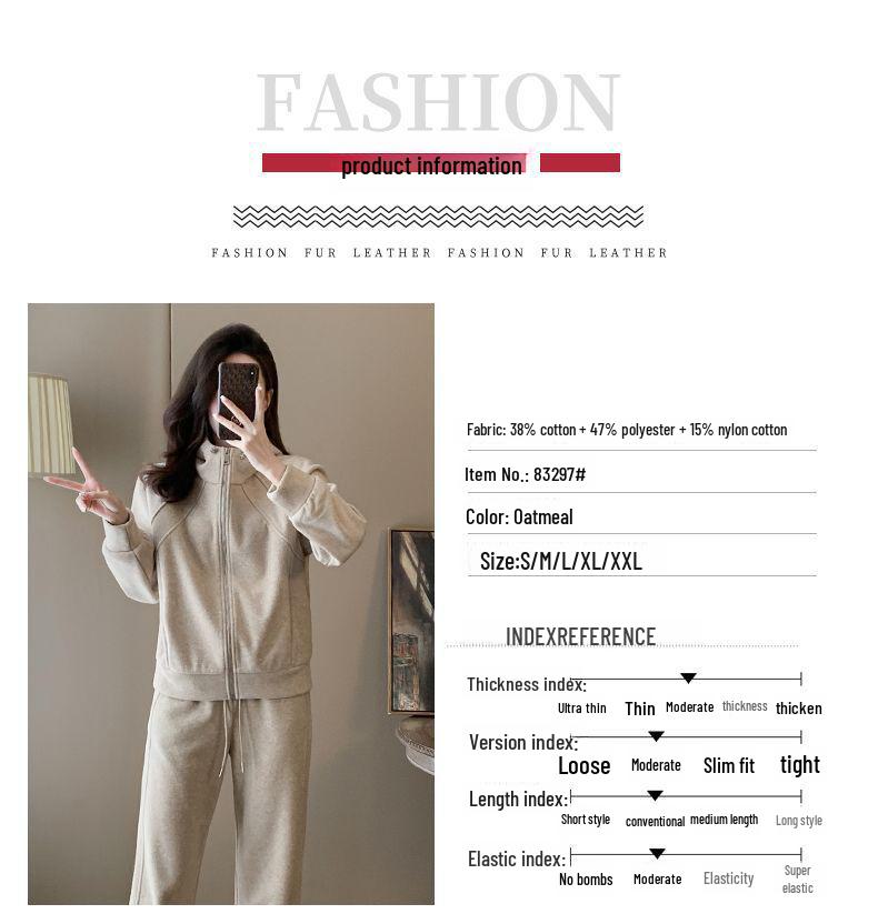 Chic Women's Hooded Sweater & Wide-Leg Pants Set - Stylish Early Autumn Casual Sportswear.