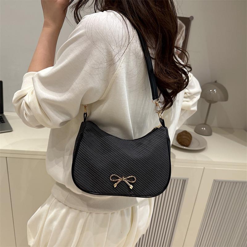 Neue modische, praktische, lässige und schöne Schleife Temperament vielseitige Pendler tragbare Schulter Achseltasche