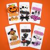 3PCS Halloween Hair Clips Pumpkin Devil Hairpins Girls Star Hairclips Festival Party Cosplay Heart Barrettes Kids Headwear