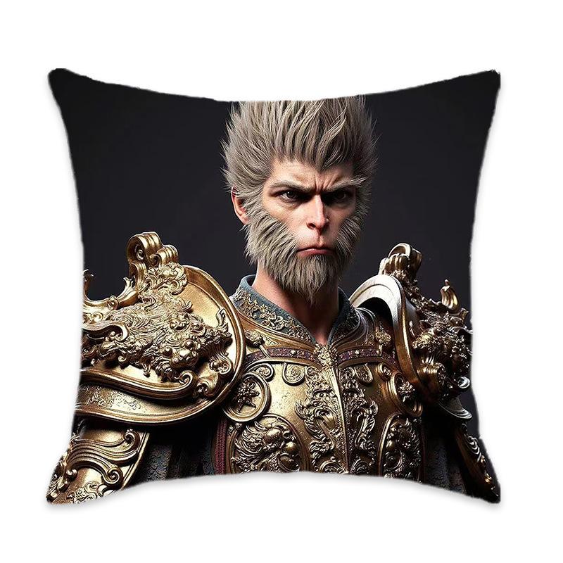 Kissen der New Black Myth Wukong Serie Bequem und weich Auto Zuhause Schlafzimmer Nachttischkissen Kissen