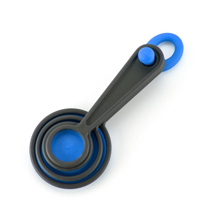 4-Piece Silicone Foldable Measuring Cup & Spoon Set for Baking