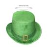 Top Hat Panama Hat Leprechaun Headwear Green for Women Men Photo Props Western for Men Women Unisex Wear Headwear