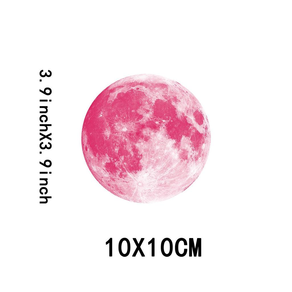 Glowing Moon & Planet Wall Stickers for Kids' Rooms