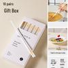 Abay Blue & White Porcelain Chopsticks (10 Pairs)