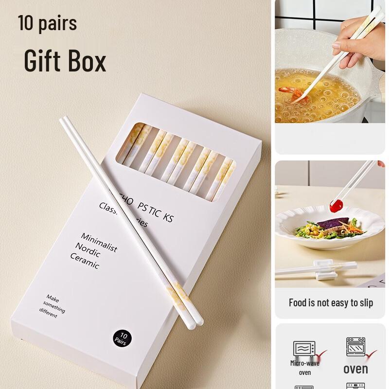 Abay Blue & White Porcelain Chopsticks (10 Pairs)