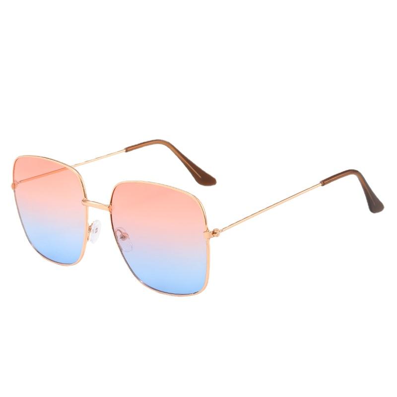 New Women'S Metal Ocean Sheet Sunglasses Women Shading Gradient Sun Glasses Fashion Men'S Driving Eyewear Uv400