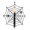 Spider Web Candle Holder Halloween Metal Wall-Mounted Spiderweb Taper Candle Holder for Gothic Home Decor
