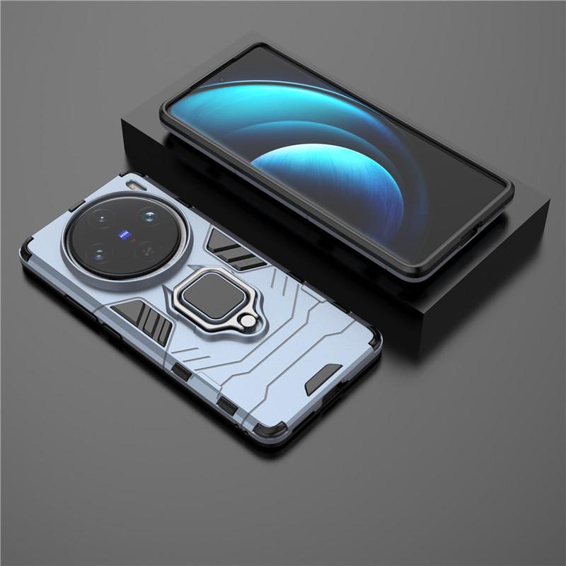 

Для Vivo X100 Pro Чехол Для Vivo X100 Pro Чехол 6,78 дюйма Жесткий Бронированный Кольцо для Пальцев Ударопрочный Защитный Бампер Для Vivo X100 Pro For Vivo X100