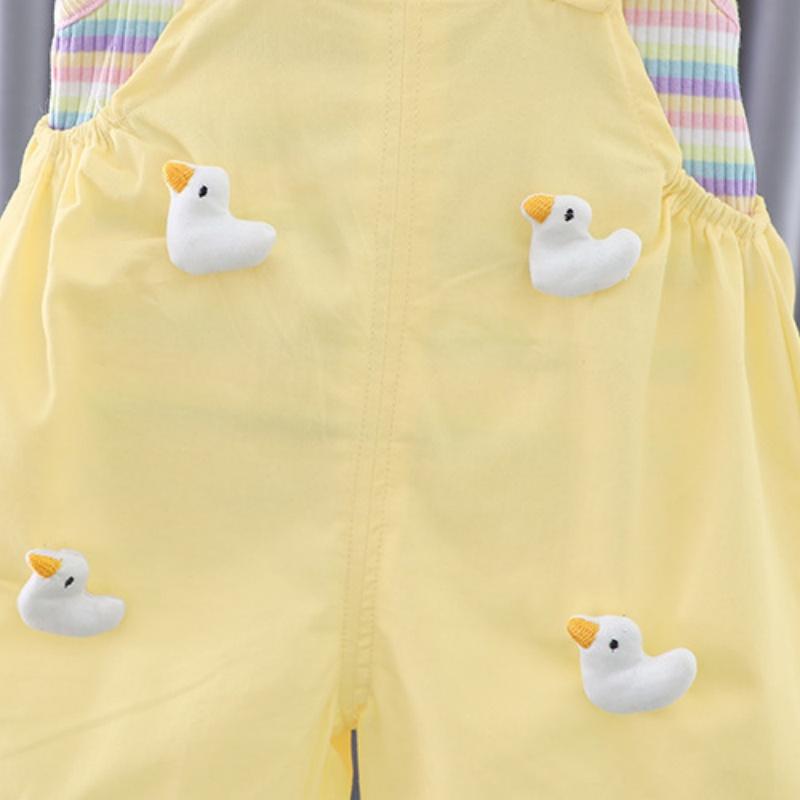 New Summer Baby Clothes Set Children Boys Striped Short Sleeve T-Shirt Overalls 2Pcs/Sets Toddler Girls Clothing Kids Tracksuits