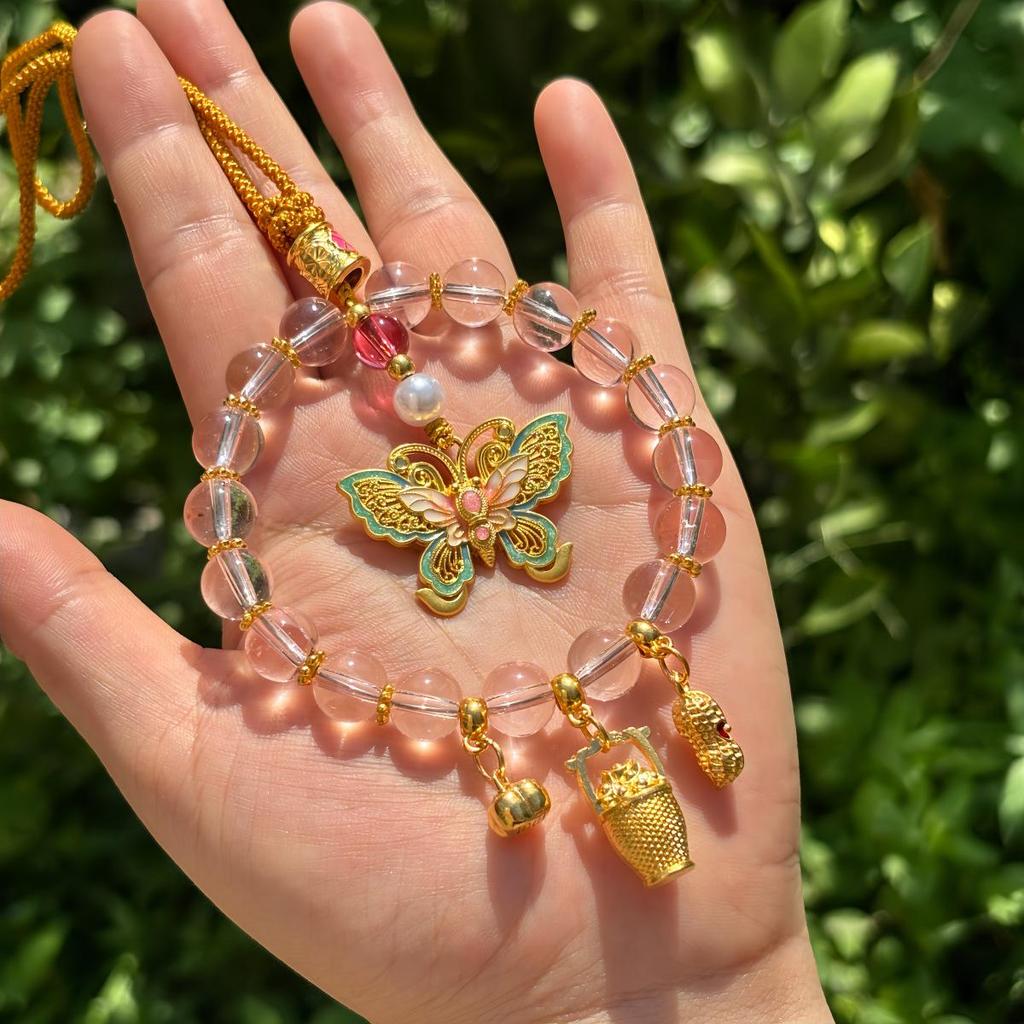 Slitinový přívěsek v čínském stylu s galvanickým pokovením pro auto s dutým designem starověkého kompasu