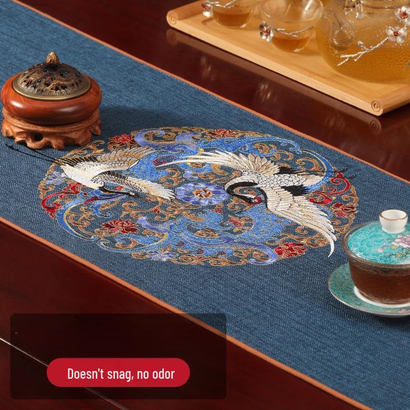 Handun New Chinese Zen Waterproof Table Runner