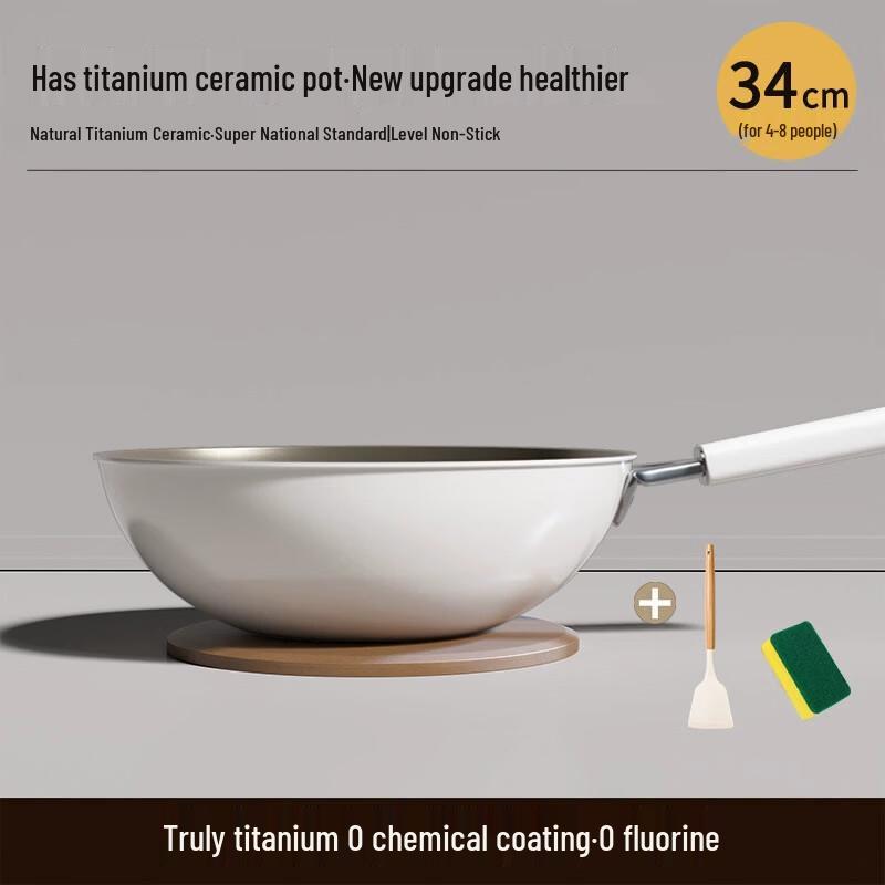 

Titanium Ceramic Non-Stick Wok Set