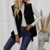 Spring and Autumn Women's Waistcoat, Lapel Cardigan, Casual Commuting Women's Vest