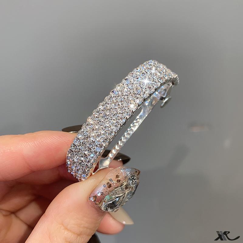 Low Ponytail Hairpin Female Head Half Tied Hair Spring Clip Headdress Hair Accessories Grab Clip