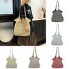 Woven Straw Bag For Women With Large Capacity And Shoulder Straps