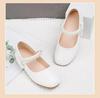 Girls' Spring & Autumn Princess Soft-Soled Leather Shoes: Stylish White Baby & Student Performance Footwear