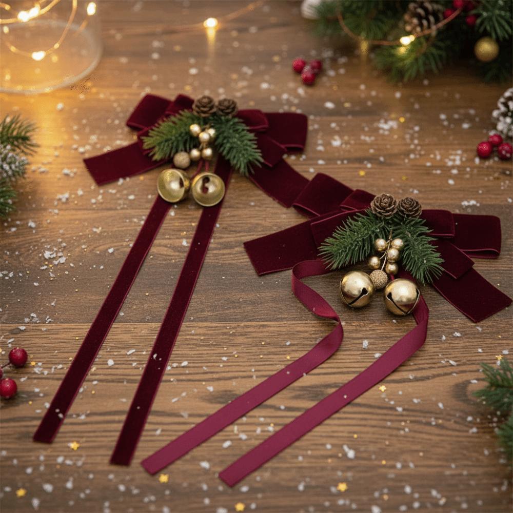 Faux Pine Christmas Curtain Tieback Handmade Window Hanging Ornament Party Planners