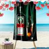 Jägermeister Splash: Odważny Żywy ręcznik plażowy Ręcznik plażowy na zdjęcia z wakacji Kemping na świeżym powietrzu szybkoschnący ręcznik do pływania nad morzem Ręcznik na basen zewnętrzny