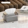 Transparent Divided Storage Tissue Box