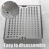 Modern Wall Mounted Nonrust Steel Draining Tray for Pubs and Kitchens with Delicate Design and Efficient Water Flows
