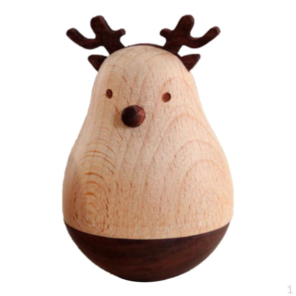 Cute Baby Figurines Statues for Home Decor, Hand- Animal Tumbler Doll Toy, Adorable
