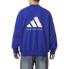 Adidas Logo Print Casual Crew Neck Sweatshirt Unisex Tops Blue IX1963
