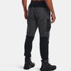 Under Armour Project Rock Color Block Fleece Joggers Men Bottoms Coal Gray 1367135-010