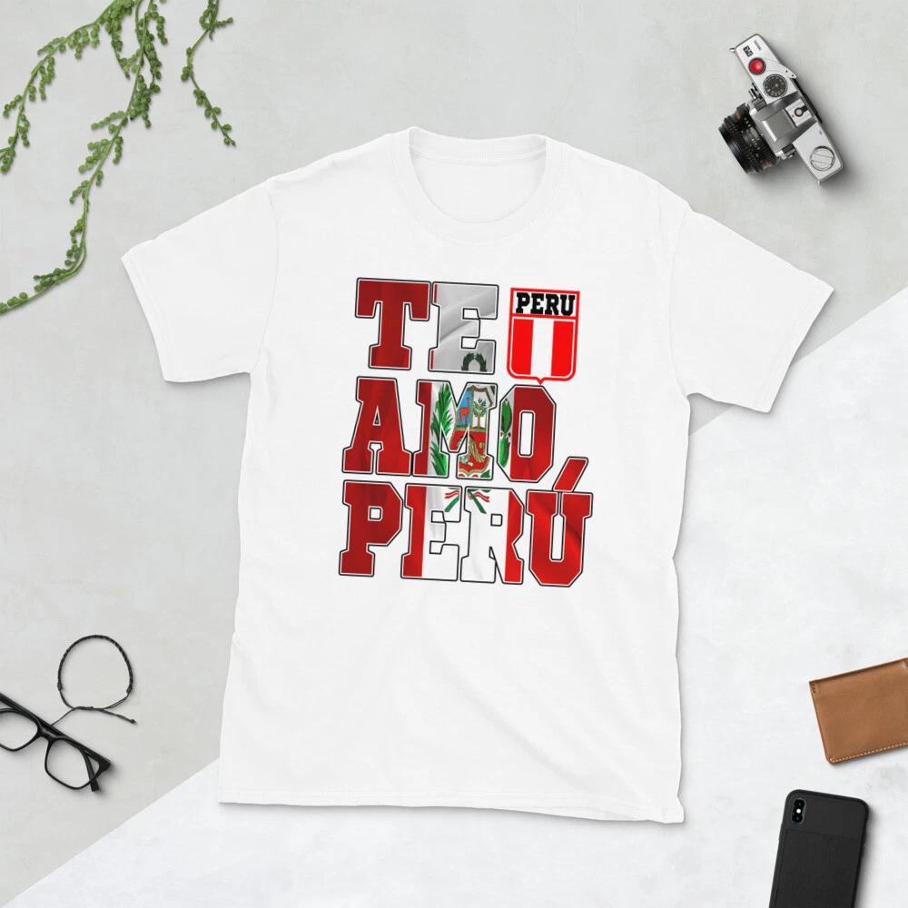 

TE AMO PERU AWESOME GRAPHIC PERUVIAN PRIDE Short-Sleeve Unisex T-Shirt 4XL