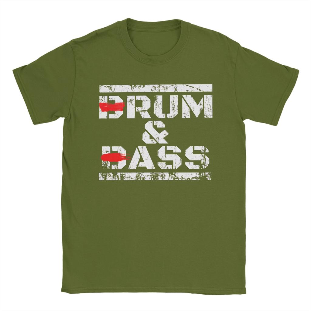 Casual T Shirt Summer Drum And Bass Funny Party Saying Trendy Cool TShirts 100 Cotton Tee Shirt for Unisex Y2K Classic Tops