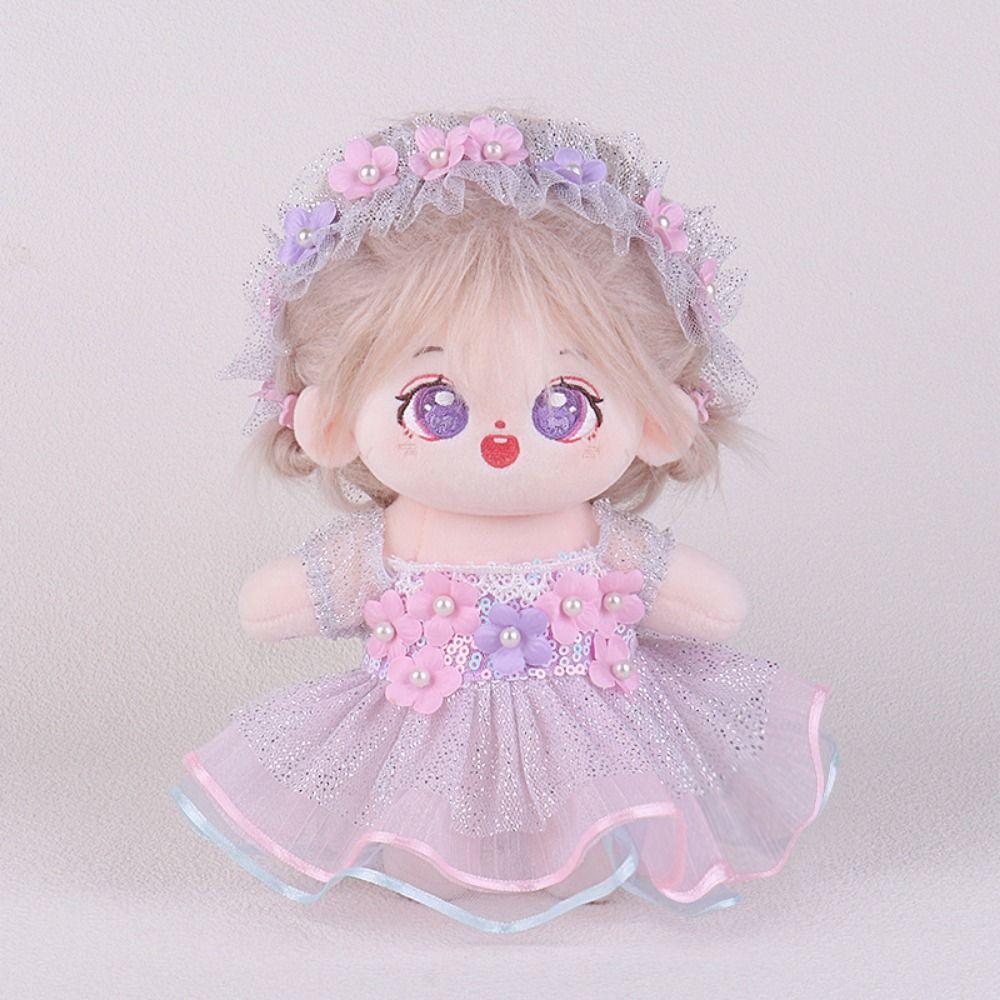 Clothes Cotton Doll Lolita Clothes 20cm Plush Doll Clothes 20 Cm Doll Jk Uniform Clothes  Kids