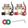 Car Battery Terminal Connectors Kit Quick Disconnect Release Positive Negative Marine Battery Cable Ends Top Post Clamps 12v 24v
