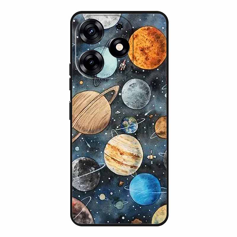 For Tecno Spark 20 Pro Case Wolf Soft Silicone TPU Back Cover Phone Cases For Tecno Spark20 Pro KJ6 Cute Animals Protector Funda