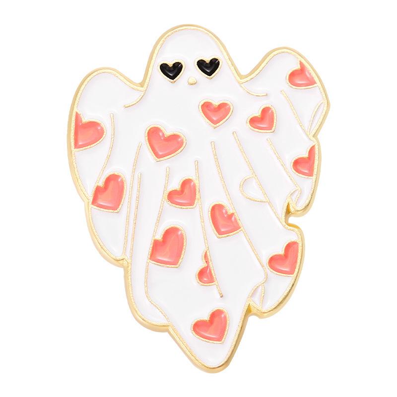 Halloween Cartoon Pumpkin Ghost Skull Metal Brooch - Funny & Cute Pin for Men and Women