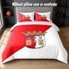 Braga FC Design Bed Bedding Set 1 Duvet Cover + 2 Pillowcases Soft Breathable Household Bed Linens
