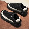 Módní pánské boty Nový zimní trend Sportovní Ležérní Černá deska Boty Pánské boty se silnou podrážkou